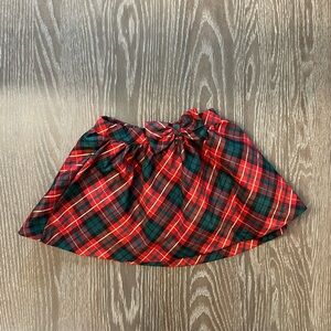 Toddler Christmas Plaid Skirt 3T
